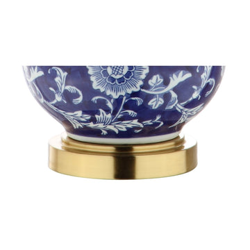Lee 27" Ceramic Chinoiserie LED Table Lamp - JONATHAN Y